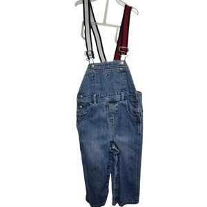 Tommy Hilfiger Baby Boys Sz 18-24 MONTHS Jean Bib Overalls Farm Country Boy Cozy